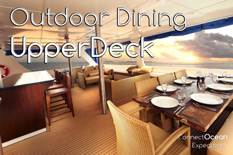 MV Blue Manta Outdoor Dining Upper Deck